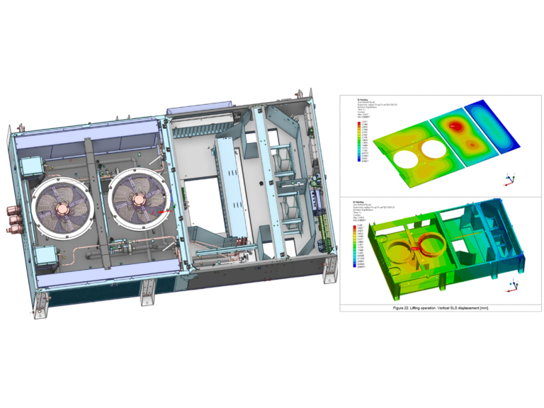 Simulation of vibration tests for railway HVAC systems